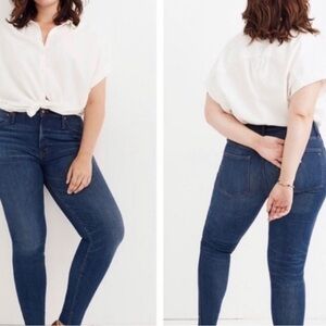 Madewell 10” High Rise Skinny Jeans Size 36